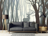 Dark Forest Wild Elk  Mural/Wallpaper